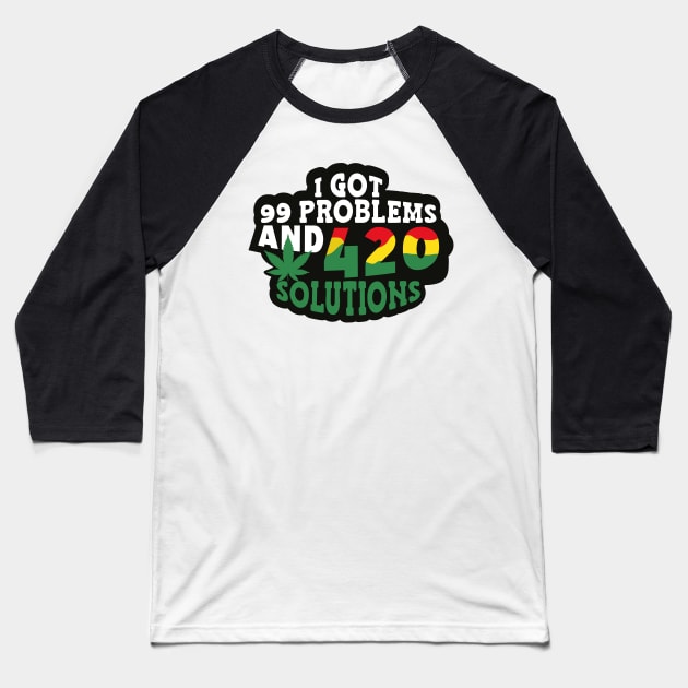 420 Baseball T-Shirt by piksimp